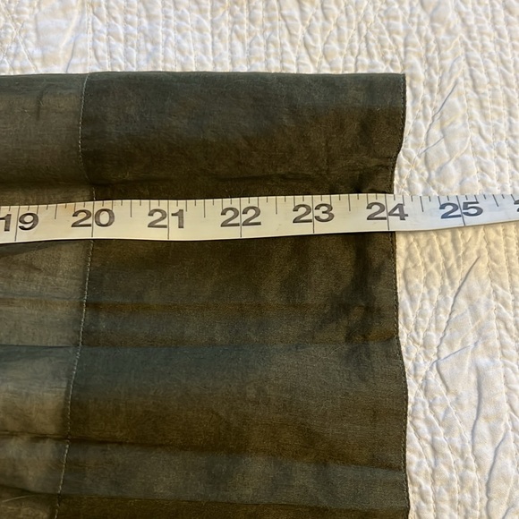 Talbots Moss Green Pleated Petite Skirt 6P - Picture 8 of 9